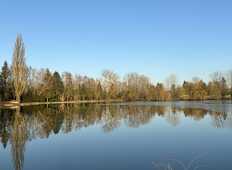 L’étang de pêche à proximité du camping La Herelle dans la Somme