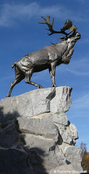 Le monument au caribou, à Beaumont-Hamel
