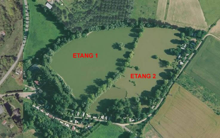 Les 2 étangs de pêche à proximité du camping la Herelle dans la Somme